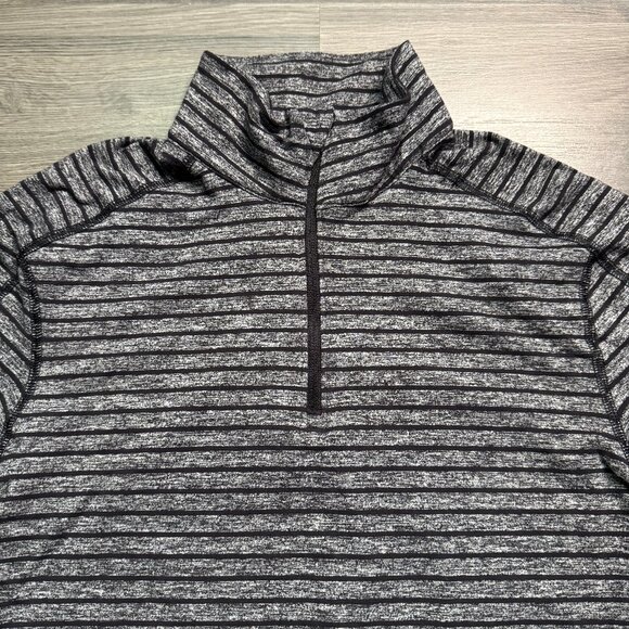 Lululemon Men's Surge Warm 1/2 Zip - Grey/Black - Picture 3 of 7